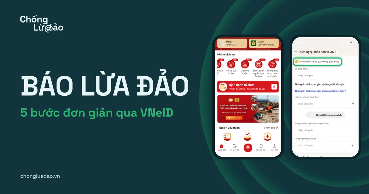 5 bước báo lừa đảo qua VNeID Hình ảnh 1