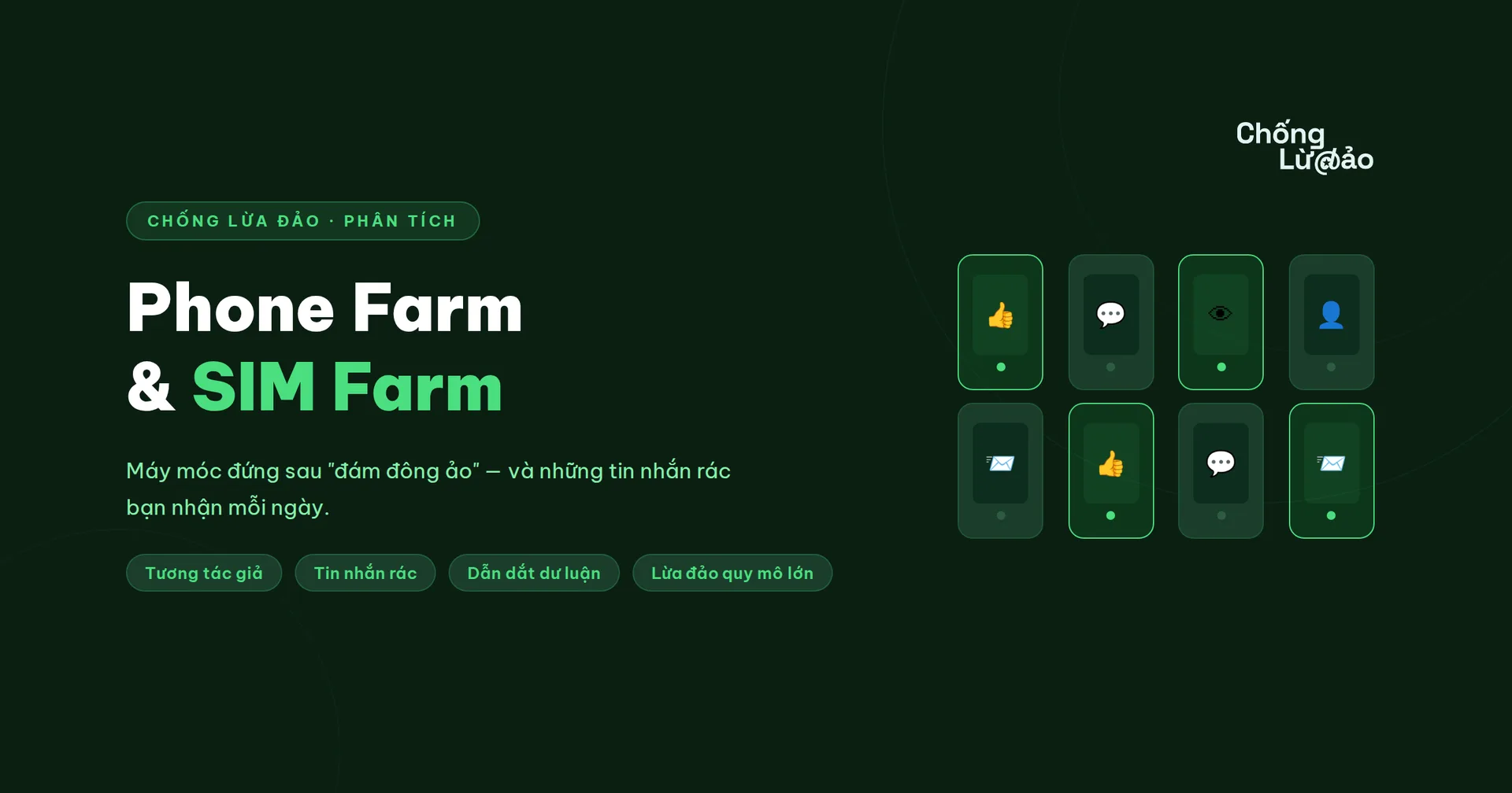 Phone farm và SIM farm trong lừa đảo Hình ảnh 1